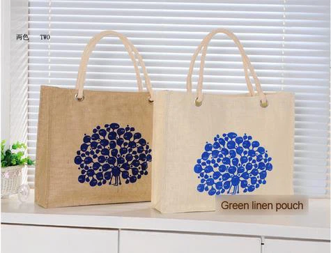 Prispôsobiť slávnej značky organickej tkaniny juta puzdro Darčeková taška, krásne juty, nakupovanie, Tote Bag, kabelka veľkoobchod environmentálne ženy