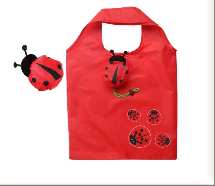 Roztomilý ľahké Cestovanie s kapucňou Beach skladacia taška do puzdra, eko lacné 190t 210d Polyester Nylon opakovane skladací zvierat tvar ruže tvar nákupná taška