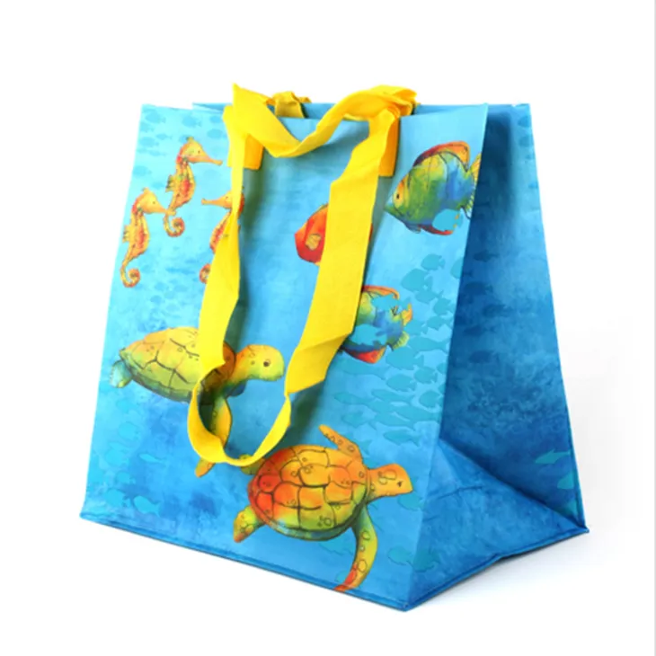 Recyklovateľný pp tkaný laminovaný tote