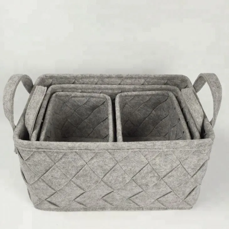 Plstený úložný kôš